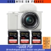 Sony ZV-E10 + 16-50mm Blanc + 3 SanDisk 128GB Extreme PRO UHS-I 170 MB/s + Guide PDF "20 TECHNIQUES POUR RÉUSSIR VOS PHOTOS"|MCZ DIRECT
