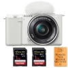 Sony ZV-E10 + 16-50mm White + 2 SanDisk 1 TB Extreme PRO UHS-I SDXC 170 MB/s|MCZ DIRECT