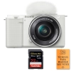 Sony ZV-E10 + 16-50mm Blanc + 1 SanDisk 512GB Extreme PRO UHS-I 170 MB/s + Guide PDF "20 TECHNIQUES POUR RÉUSSIR VOS PHOTOS"|MCZ DIRECT
