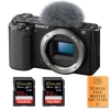 Sony ZV-E10 Negro Cuerpo + 2 SanDisk 512GB Extreme PRO UHS-I SDXC 170 MB/s + PDF "20 TÉCNICAS PARA MEJORAR SUS FOTOS"|MCZ DIRECT