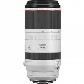 Canon RF 100-500mm F4.5-7.1L IS USM - Vue principale Canon RF 100-500mm F4.5-7.1L IS USM - Vue principale