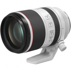 Canon RF 70-200mm f/2.8L IS USM lens with tripod collar and control buttons