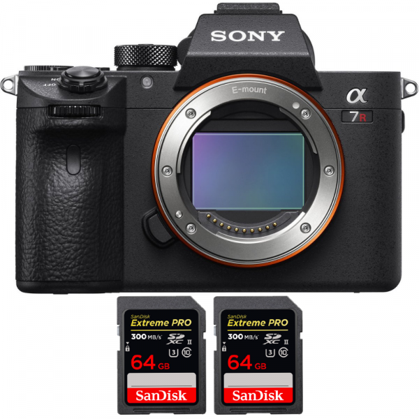 Sony A7R IIIA Cuerpo + 2 SanDisk 64GB Extreme PRO UHS-II SDXC 300 MB/s - Cámara mirrorless-1