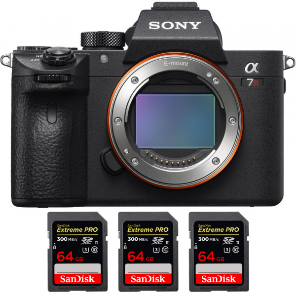 Sony A7R IIIA Cuerpo + 3 SanDisk 64GB Extreme PRO UHS-II SDXC 300 MB/s - Cámara mirrorless-1