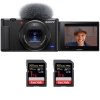 Sony ZV-1 Negro + 2 SanDisk 1TB Extreme PRO UHS-I SDXC 170 MB/s + PDF "20 TÉCNICAS PARA MEJORAR SUS FOTOS"|MCZ DIRECT