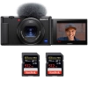 Sony ZV-1 Negro + 2 SanDisk 512GB Extreme PRO UHS-I SDXC 170 MB/s + PDF "20 TÉCNICAS PARA MEJORAR SUS FOTOS"|MCZ DIRECT