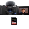 Sony ZV-1 Noir + 1 SanDisk 512GB Extreme PRO UHS-I SDXC 170 MB/s + Guide PDF "20 TECHNIQUES POUR RÉUSSIR VOS PHOTOS"|MCZ DIRECT