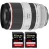 Canon RF 70-200 mm f/2,8L IS USM + 2 SanDisk 128GB Extreme PRO UHS-II SDXC 300 MB/s + PDF "20 TÉCNICAS PARA MEJORAR SUS FOTOS"|MCZ DIRECT