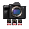 Sony Alpha 7 IV Body + 3 SanDisk 64GB Extreme PRO UHS-II SDXC 300 MB/s - Mirrorless camera|MCZ DIRECT