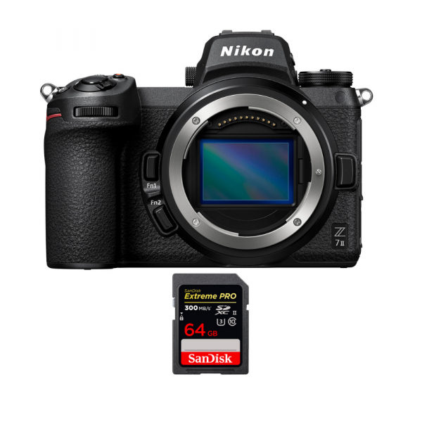 Nikon Z7 II Cuerpo + 1 SanDisk 64GB Extreme PRO UHS-II SDXC 300 MB/s - Cámara mirrorless-1
