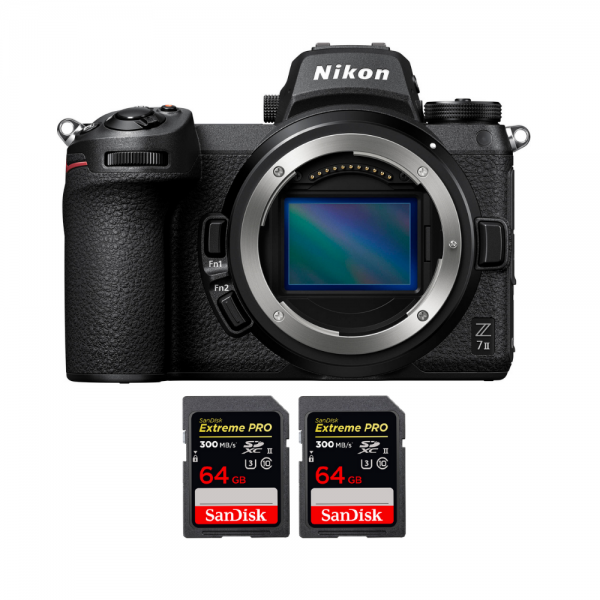 Nikon Z7 II Body + 2 SanDisk 64GB Extreme PRO UHS-II SDXC 300 MB/s-1