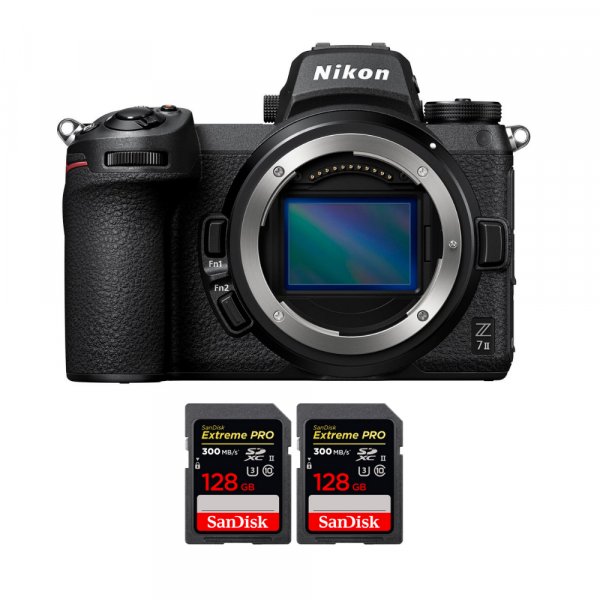 Nikon Z7 II Nu + 2 SanDisk 128GB Extreme PRO UHS-II SDXC 300 MB/s - Appareil Photo Hybride-1