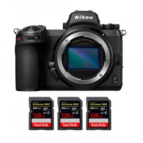 Nikon Z7 II Body + 3 SanDisk 128GB Extreme PRO UHS-II SDXC 300 MB/s-1