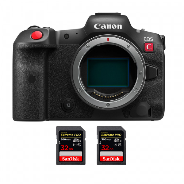 Canon EOS R5 C Cuerpo + 2 SanDisk 32GB Extreme PRO UHS-II SDXC 300 MB/s-1