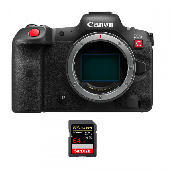 Canon EOS R5 C Cuerpo + 1 SanDisk 64GB Extreme PRO UHS-II SDXC 300 MB/s-1