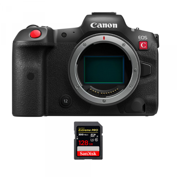 Canon EOS R5 C Body + 1 SanDisk 128GB Extreme PRO UHS-II SDXC 300 MB/s-1