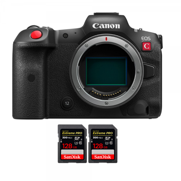 Canon EOS R5 C Nu + 2 SanDisk 128GB Extreme PRO UHS-II SDXC 300 MB/s|MCZ DIRECT