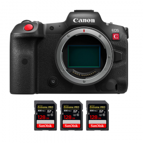 Canon EOS R5 C Body + 3 SanDisk 128GB Extreme PRO UHS-II SDXC 300 MB/s-1