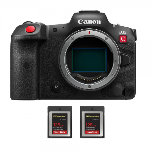 Canon EOS R5 C Body + 2 SanDisk 128GB Extreme PRO CFexpress Type B|MCZ DIRECT