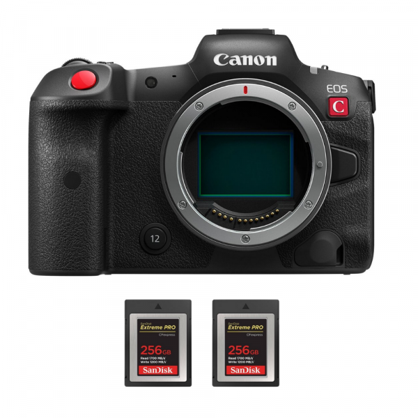 Canon EOS R5 C Cuerpo + 2 SanDisk 256GB Extreme PRO CFexpress Type B-1