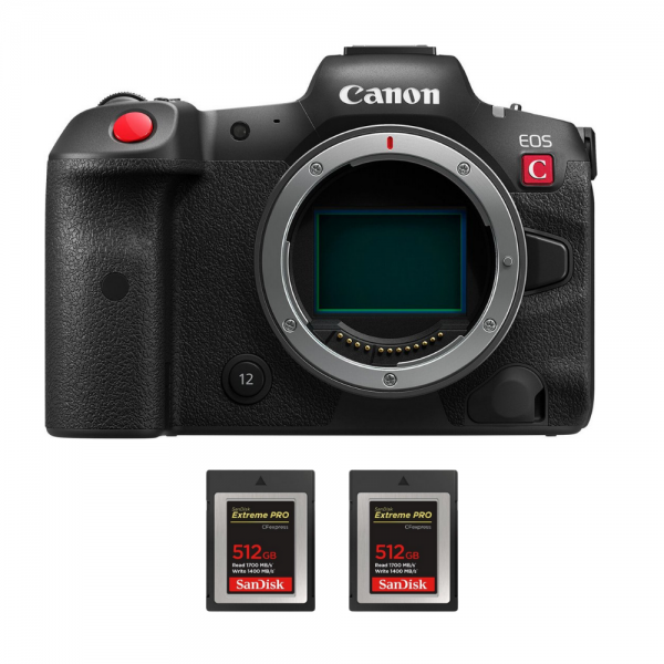 Canon EOS R5 C body + 2 SanDisk 512GB Extreme PRO CFexpress Type B|MCZ DIRECT