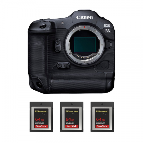 Canon EOS R3 Nu + 3 SanDisk 64GB Extreme PRO CFexpress Type B-2