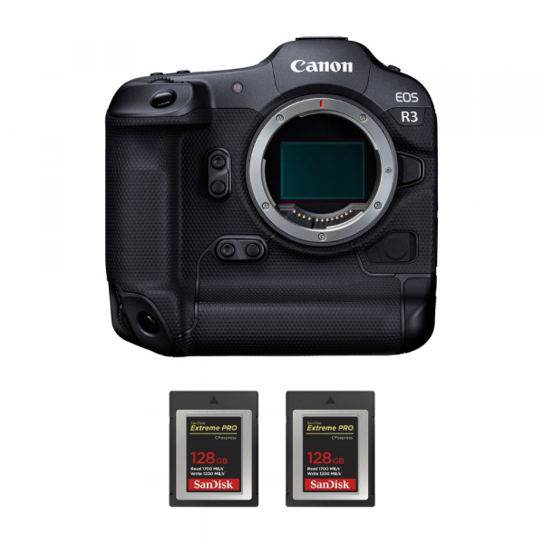Canon EOS R3 Cuerpo + 2 SanDisk 128GB Extreme PRO CFexpress Type B-2