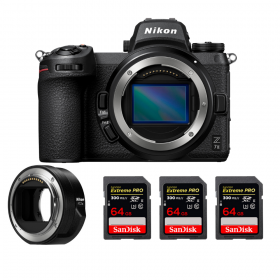 Nikon Z7 II + Nikon FTZ II + 3 SanDisk 64GB Extreme PRO UHS-II SDXC 300 MB/s - Appareil Photo Hybride-1