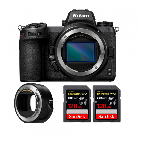 Nikon Z7 II + Nikon FTZ II + 2 SanDisk 128GB Extreme PRO UHS-II SDXC 300 MB/s - Appareil Photo Hybride-1