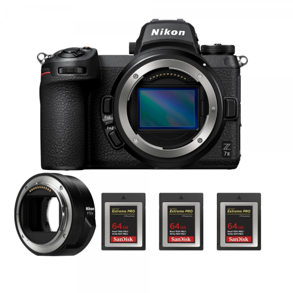 Nikon Z7 II + Nikon FTZ II + 3 SanDisk 64GB Extreme PRO CFexpress Type B - Appareil Photo Hybride-1