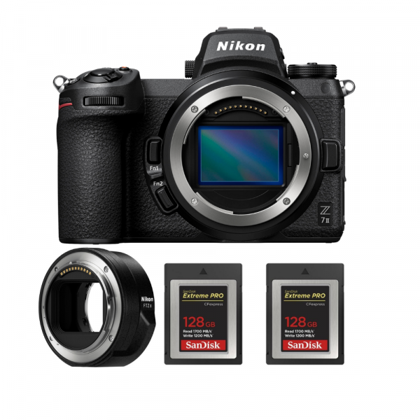 Nikon Z7 II + Nikon FTZ II + 2 SanDisk 128GB Extreme PRO CFexpress Type B - Appareil Photo Hybride-1