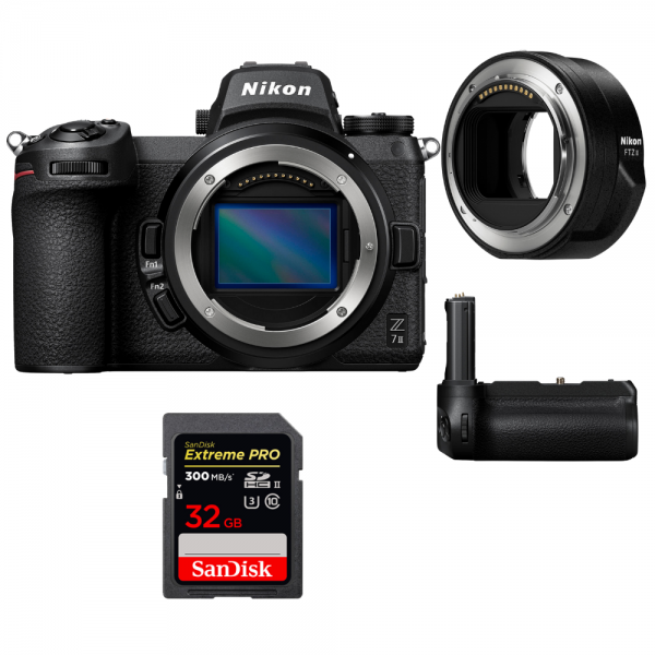 Nikon Z7 II + Nikon FTZ II + Grip Nikon MB-N11 + 1 SanDisk 32GB Extreme PRO UHS-II SDXC 300 MB/s-1