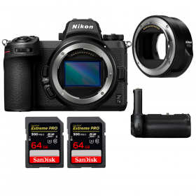 Nikon Z7 II + Nikon FTZ II + Grip Nikon MB-N11 + 2 SanDisk 64GB Extreme PRO UHS-II SDXC 300 MB/s - Appareil Photo Hybride-1