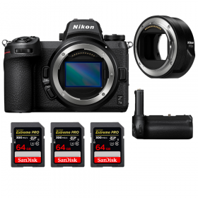 Nikon Z7 II + Nikon FTZ II + Grip Nikon MB-N11 + 3 SanDisk 64GB Extreme PRO UHS-II SDXC 300 MB/s - Appareil Photo Hybride-1