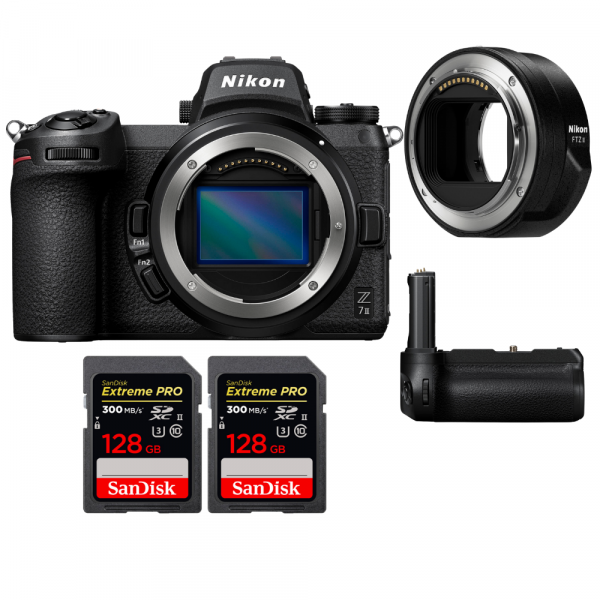 Nikon Z7 II + Nikon FTZ II + Grip Nikon MB-N11 + 2 SanDisk 128GB Extreme PRO UHS-II SDXC 300 MB/s-1
