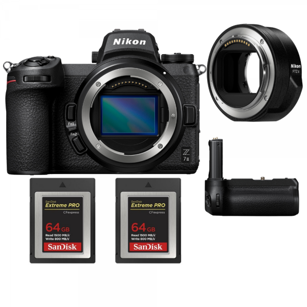 Nikon Z7 II + Nikon FTZ II + Grip Nikon MB-N11 + 2 SanDisk 64GB Extreme PRO CFexpress Type B-1