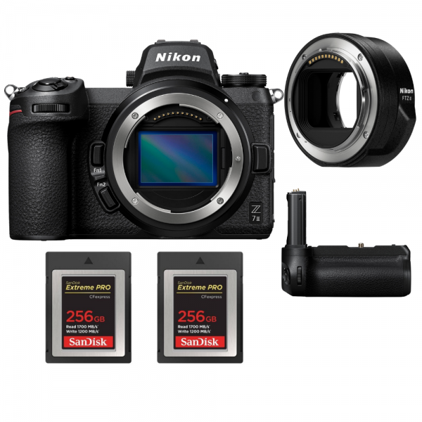 Nikon Z7 II + Nikon FTZ II + Grip Nikon MB-N11 + 2 SanDisk 256GB Extreme PRO CFexpress Type B - Appareil Photo Hybride-1