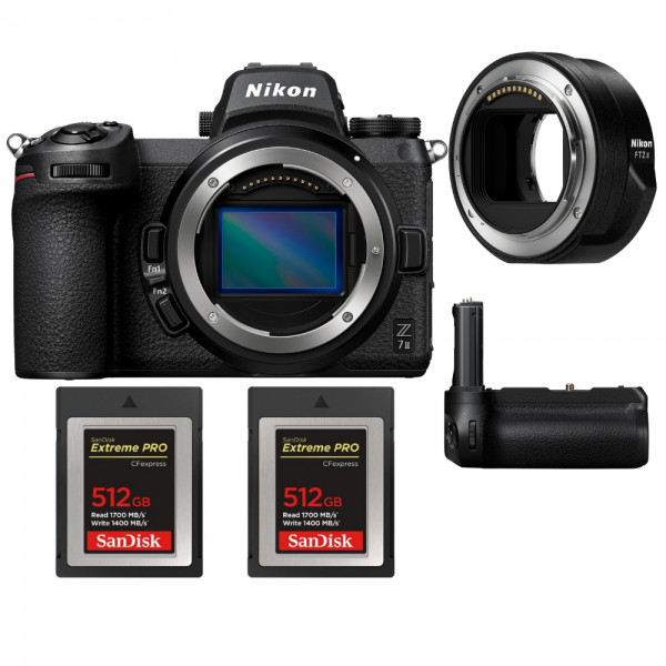 Nikon Z7 II + Nikon FTZ II + Grip Nikon MB-N11 + 2 SanDisk 512GB Extreme PRO CFexpress Type B - Appareil Photo Hybride-1