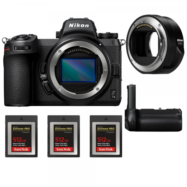 Nikon Z7 II + Nikon FTZ II + Grip Nikon MB-N11 + 3 SanDisk 512GB Extreme PRO CFexpress Type B-1