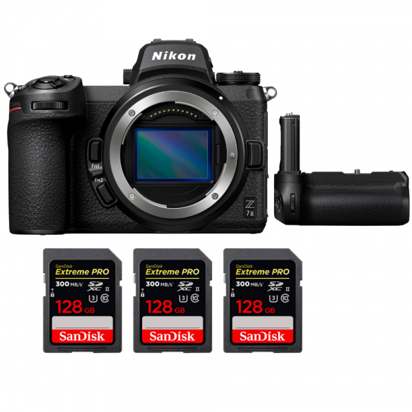 Nikon Z7 II + Grip Nikon MB-N11 + 3 SanDisk 128GB Extreme PRO UHS-II SDXC 300 MB/s-1