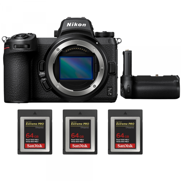 Nikon Z7 II + Grip Nikon MB-N11 + 3 SanDisk 64GB Extreme PRO CFexpress Type B-1