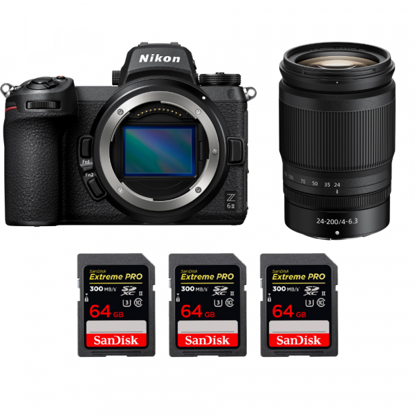 Nikon Z6 II + Z 24-200mm f/4-6.3 VR + 3 SanDisk 64GB Extreme PRO UHS-II SDXC 300 MB/s-1