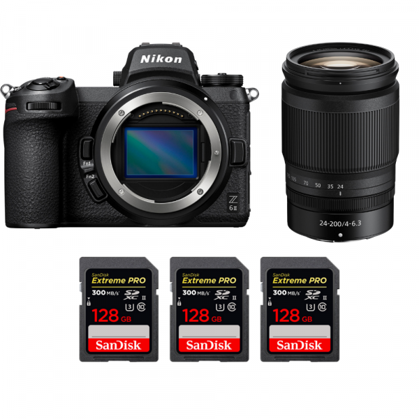 Nikon Z6 II + Z 24-200mm f/4-6.3 VR + 3 SanDisk 128GB Extreme PRO UHS-II SDXC 300 MB/s-1