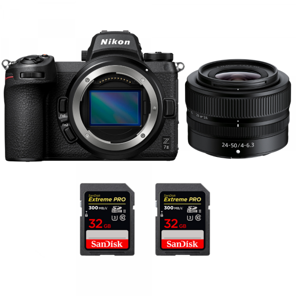Nikon Z7 II + Z 24-50mm f/4-6.3 + 2 SanDisk 32GB Extreme PRO UHS-II SDXC 300 MB/s - Appareil Photo Hybride-1