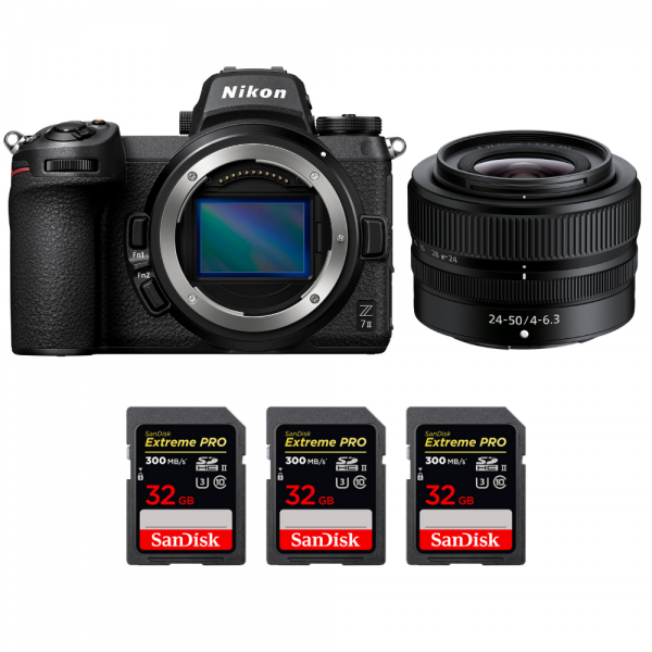 Nikon Z7 II + Z 24-50mm f/4-6.3 + 3 SanDisk 32GB Extreme PRO UHS-II SDXC 300 MB/s - Appareil Photo Hybride Nikon Nikon Z7 II 2 189,00 € MCZ DIRECT
