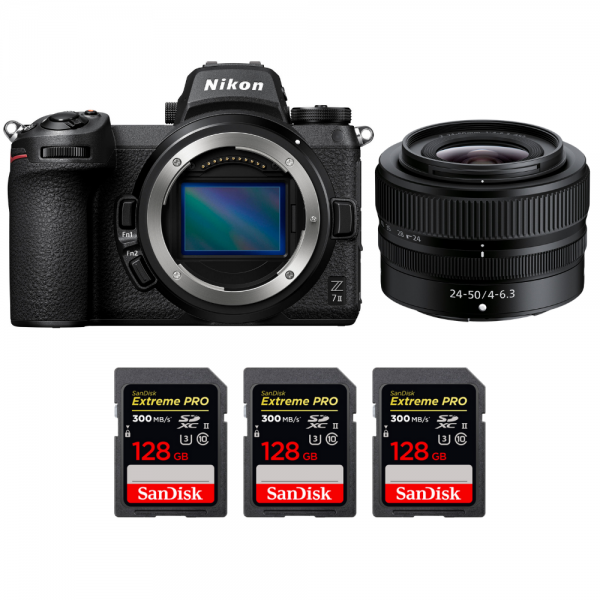 Nikon Z7 II + Z 24-50mm f/4-6.3 + 3 SanDisk 128GB Extreme PRO UHS-II SDXC 300 MB/s - Appareil Photo Hybride Nikon Nikon Z7 II 2 425,00 € MCZ DIRECT