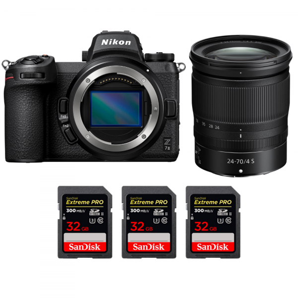 Nikon Z7 II + Z 24-70mm f/4 S + 3 SanDisk 32GB Extreme PRO UHS-II SDXC 300 MB/s - Appareil Photo Hybride Nikon Nikon Z7 II 2 382,00 € MCZ DIRECT