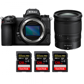 Nikon Z7 II + Z 24-70mm f/4 S + 3 SanDisk 128GB Extreme PRO UHS-II SDXC 300 MB/s - Appareil Photo Hybride-1