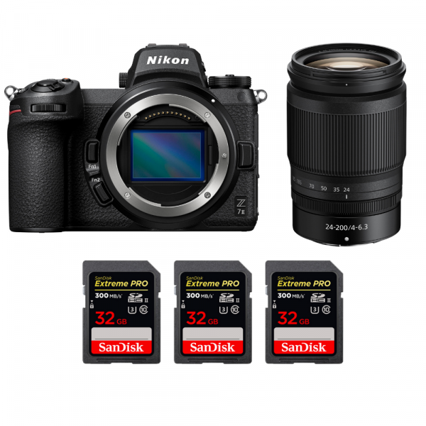 Nikon Z7 II + Z 24-200mm f/4-6.3 VR + 3 SanDisk 32GB Extreme PRO UHS-II SDXC 300 MB/s - Appareil Photo Hybride-1