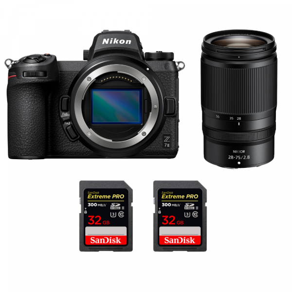 Nikon Z7 II + Z 28-75mm f/2.8 + 2 SanDisk 32GB Extreme PRO UHS-II SDXC 300 MB/s - Appareil Photo Hybride-1